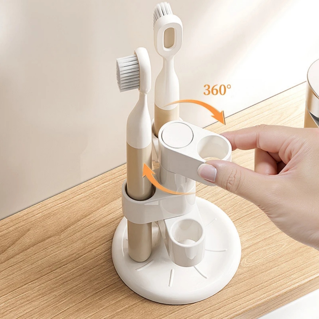 1pcs Rotating Toothbrush Holde - огляд і ціна Home Bathroom Organizer