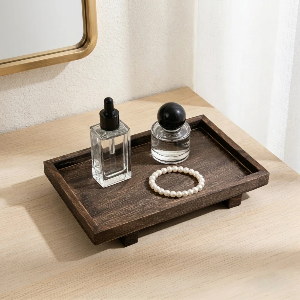 Retro Wooden Desk Storage Tray - огляд і ціна Home Edit Bathroom Storage