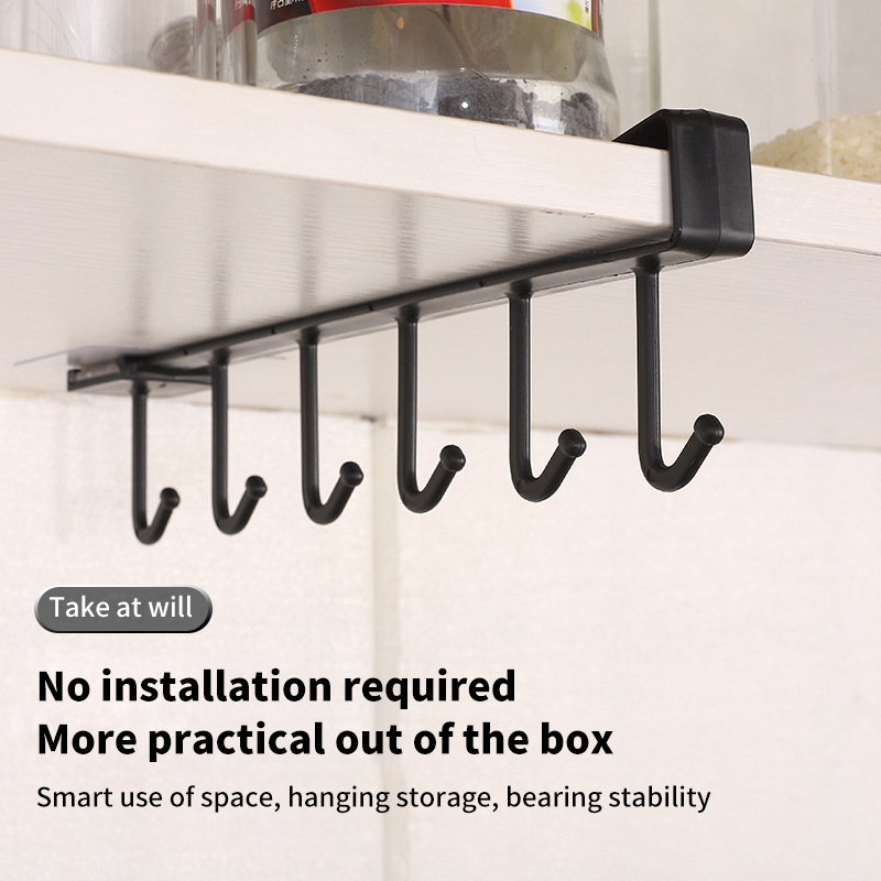 6 Hooks Storage Shelf Plastic  - огляд і ціна Home Edit Bathroom Storage