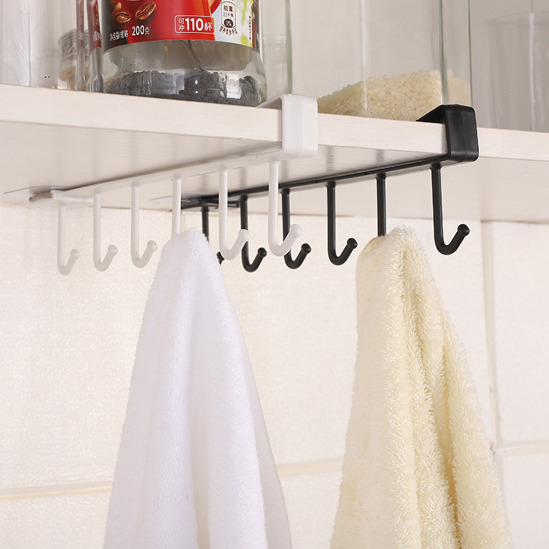6 Hooks Storage Shelf Plastic  - огляд і ціна Home Edit Bathroom Storage