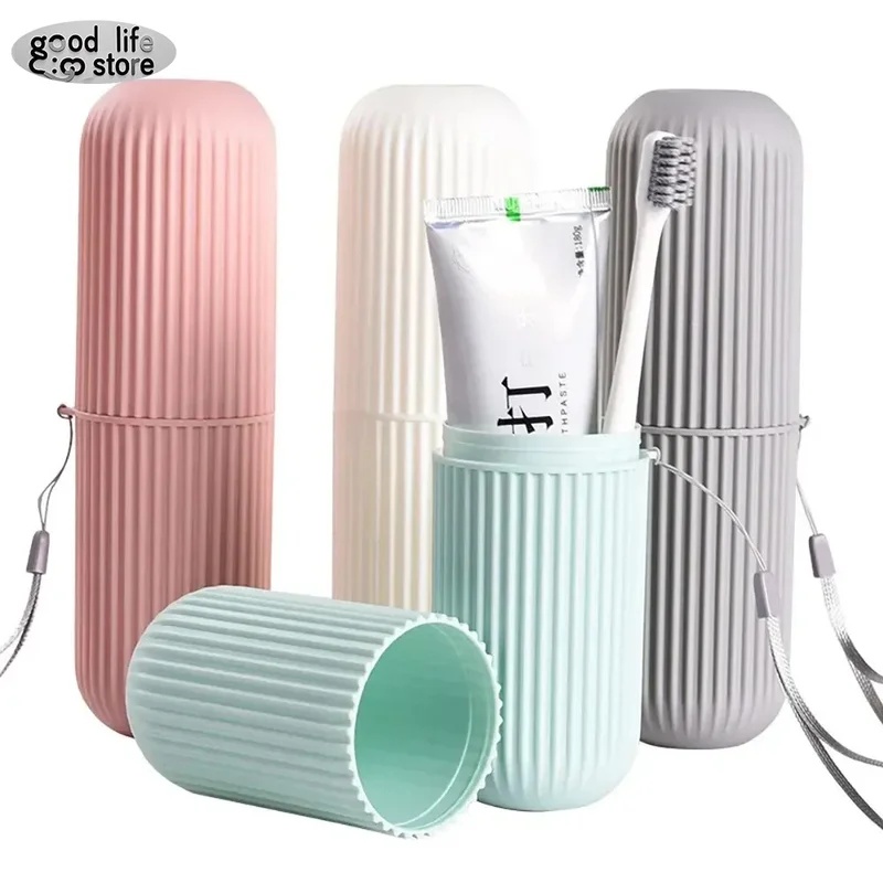 1/2pcs Portable Toothbrush Cup - огляд і ціна Home Edit Bathroom Storage