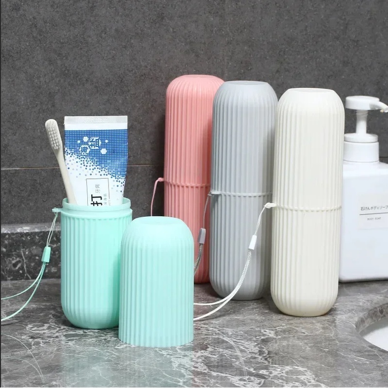 1/2pcs Portable Toothbrush Cup - огляд і ціна Home Edit Bathroom Storage