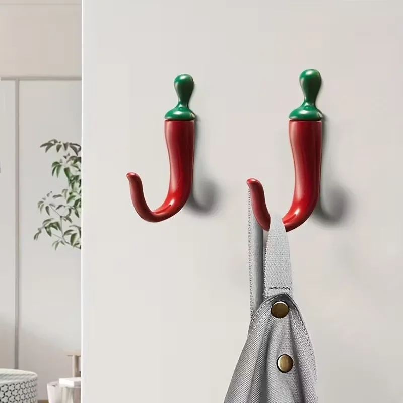 10PC Pepper Shaped Wall Hooks  - огляд і ціна Home Bathroom Organizer