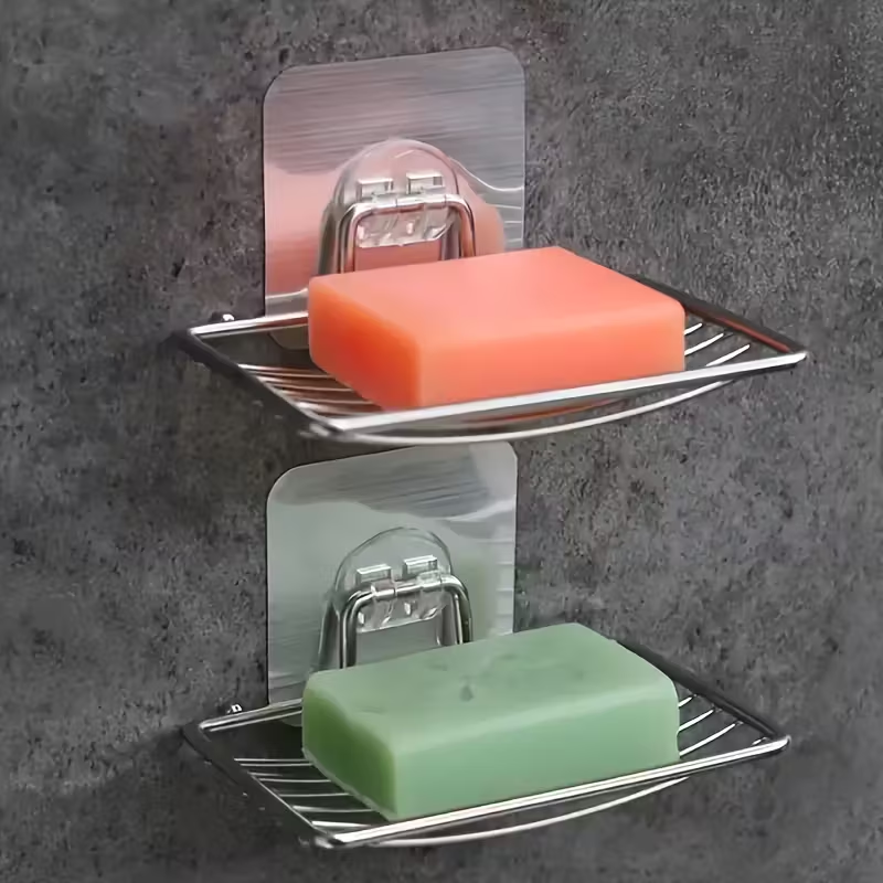 Wall-Mounted Soap Dish No-Dril - огляд і ціна Home Edit Bathroom Storage