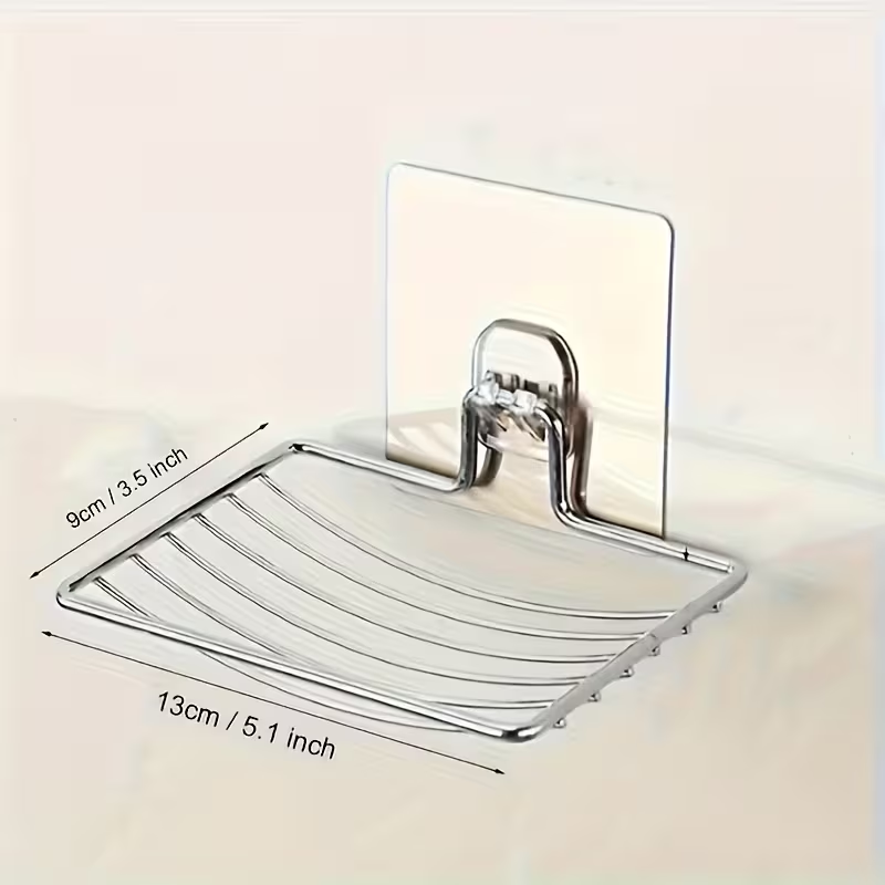 Wall-Mounted Soap Dish No-Dril - огляд і ціна Home Edit Bathroom Storage