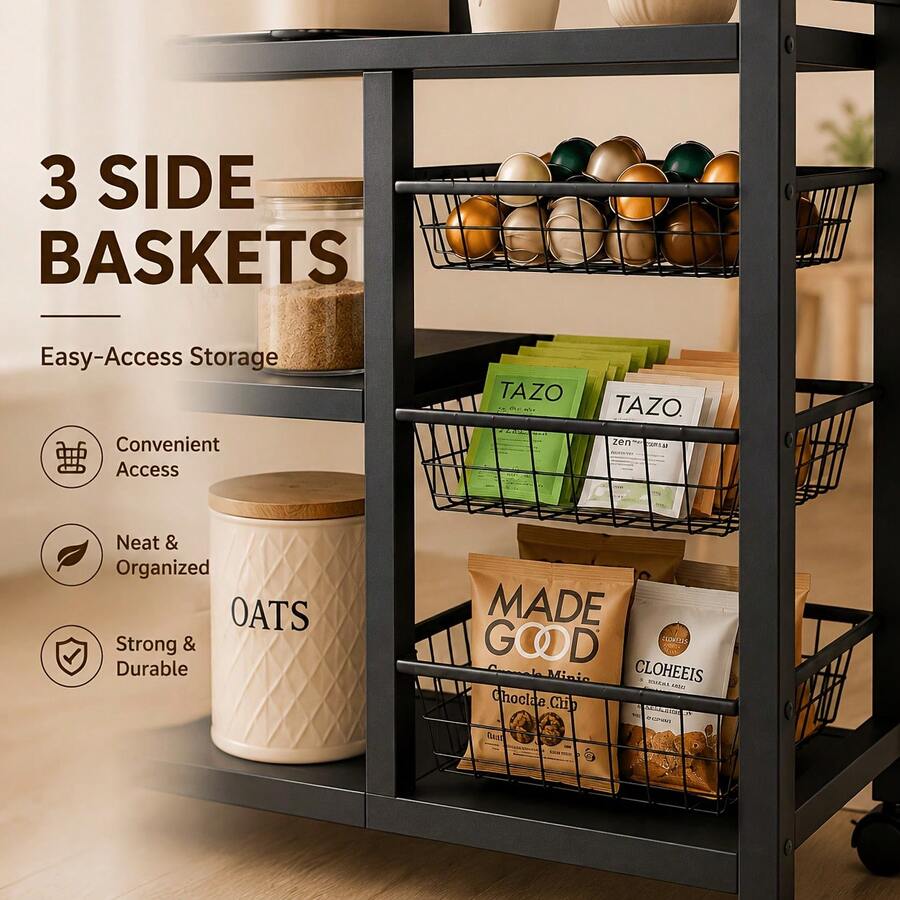 1pc Mobile Storage Rack, Adjus - огляд і ціна Home Edit Bathroom Storage